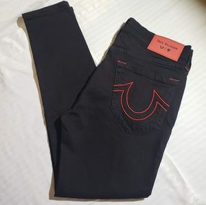 True Religion Manchester United Black Skinny Jeans